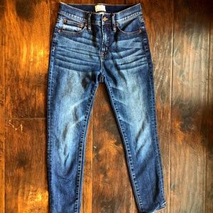 J.Crew- 9” high-rise toothpick- denim size 26p